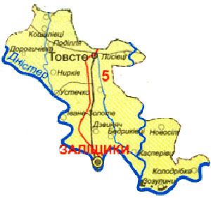 Карта Заліщицького району